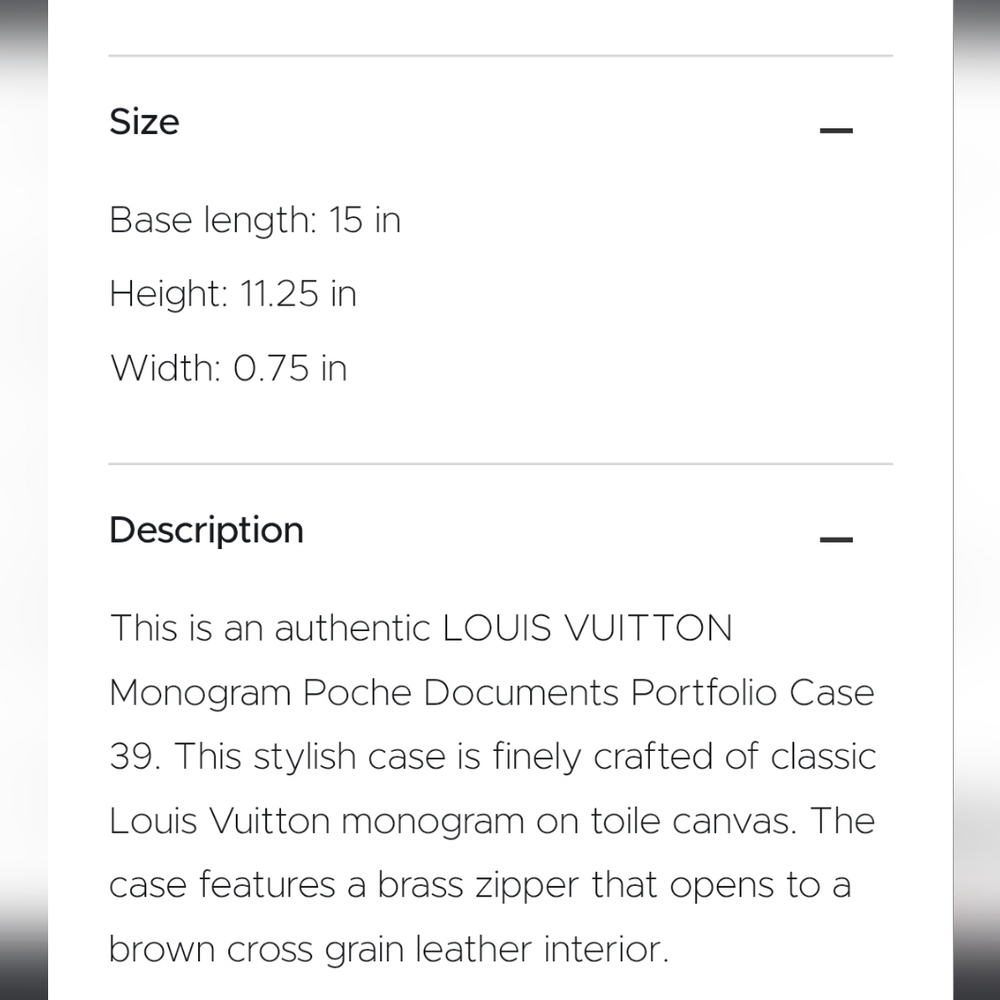Louis Vuitton Classic "Porte-Documents 30 Vintage"  Portflio Case - Picture 6 of 8